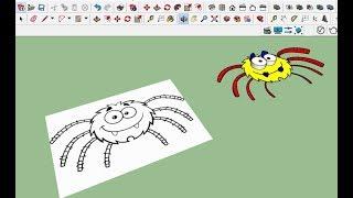 Convert 2D Sketch/Image to a 3D model - Sketchup