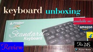 ''Prodot standard keyboard, kb- 207s'' unboxing and hands on\review