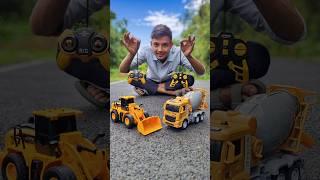 Rc Bulldozer and Remote Control Cement Mixer Truck 