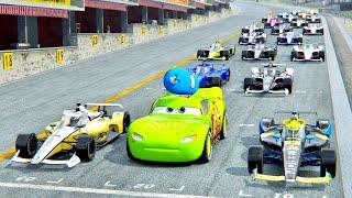 Lightning McQueen NOS Edition vs IndyCar 2021 at Nardo Speed Ring