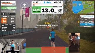 Zwift Workout Wednesday Run Group A 24 Oct 18