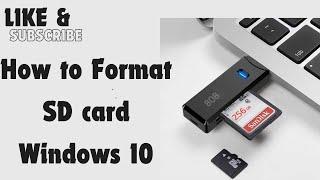 How to Format SD card Windows 10