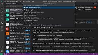 Remote Repositories for Visual Studio Code