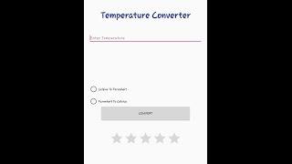 Simple Temperature Converter