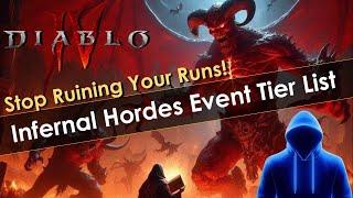 Diablo 4 Infernal Horde Tier List & Strategies For Max Aether