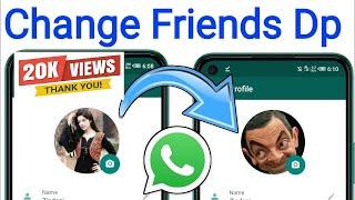 How to change someone whatsapp profile picture with your phone