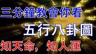 教你三分鐘看懂五行八卦圖，知天命，知人運，算命不求人！