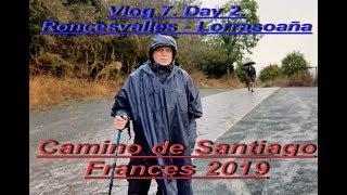 Пешком по Испании. Camino Frances. Vlog 7. Day 2. Roncesvalles - Larrosoaña. Первое испытание дождём