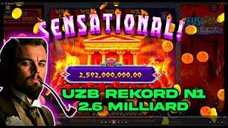 KNYAZ SHOKDA!! \ 2.6 MILLIARD UZB REKORDI \ ZEVS OF HADES MAX WIN $200.000 #casino