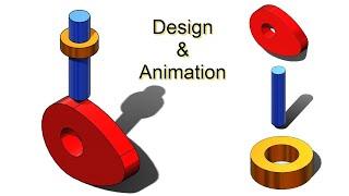 Solidworks Tutorial#47 | Design and motion analysis | Cam and Follower mechanism.