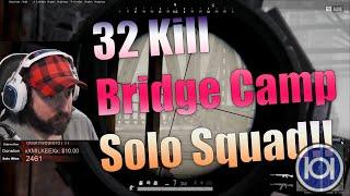 Xbox 32 Kill Bridge Camp! Solo Squads!