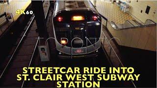 Toronto Favourite Subway Station Tour -Riding The 512 St. Clair Streetcar Into St. Clair W  Station