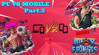 ️BLOX FRUIT | PC VS MOBILE Part.2 | NOOBMASTER123 VS SAWCYG | WHO WILL WIN?!?!?!? ️