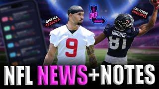 NFL NEWS + NOTES - OTAs/Mini Camp Updates - 2025 Dynasty Fantasy Football