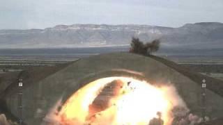 Missile perforing a bunker