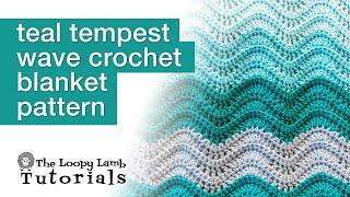 How to Crochet a Ripple Blanket Tutorial - Wave Crochet Blanket Pattern Tutorial