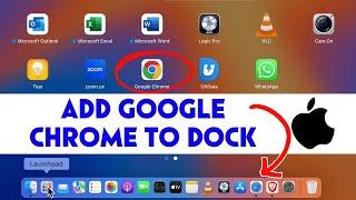 Add Google Chrome on Mac Dock - SHORTCUT for all MacOS Devices, MacBook Air, Pro, Pro Max