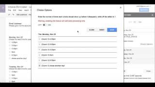 Google Forms Add-Ons - Choice Eliminator