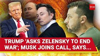 Musk Joins Trump-Zelensky Call; Elon Says 'Ukraine-Russia War Will End On...' | Watch