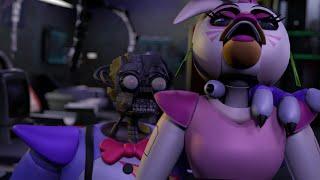 [FNAF SFM] Мимик напал на Глемрок Чику (ФНАФ Анимация)