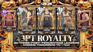 200K VC Pack Opening for "3PT ROYALTY" DIAMONDS! NBA 2k25 Myteam Packs LIVE