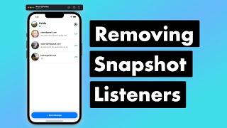 SwiftUI Firebase Chat 16: Removing Snapshot Listeners