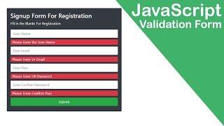 How to Make Validation Form in Javascript