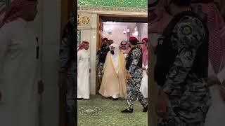 Sheikh Sudais arriving at the Mihrab of Masjid An Nabawi ﷺ to lead Isha Salat..