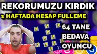 0 TL İLE 1 HAFTADA HESAP FULLEME ️ 64 TANE BEDAVA OYUNCU !!! EN ÇOK HEDİYE VERİLEN HAFTA