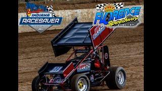 Sprint Car Racing - Indiana Racesaver Sprints at Florence Speedway - 7/29/2023