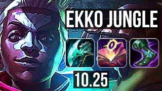 EKKO vs VI (JUNGLE) | 8/1/5, 2.3M mastery, 1700+ games, Godlike | NA Grandmaster | v10.25