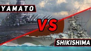 SHIKISHIMA VS YAMATO! ЧТО ОКАЖЕТСЯ СИЛЬНЕЕ?! WORLD OF WARSHIPS