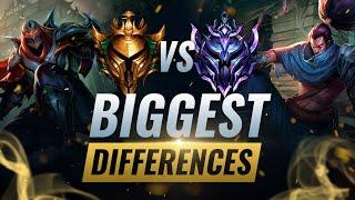 8 BIGGEST DIFFERENCES Between GOLD & DIAMOND Players - League of Legends