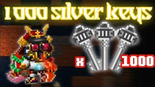 Pixel Worlds - USING 1 000 SILVER MINING KEYS (DID I GOT WYVERN!?!)