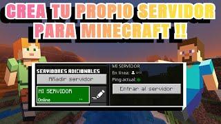 ¡Como crear tu propio SERVIDOR para MINECRAFT BEDROCK en cualquier VERSIÓN! | ACTUALIZADO  | NNATO