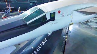 drone video around the only surviving North American XB-70 Valkyrie - National Museum USAF