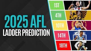 My 2025 AFL Ladder Prediction!