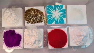 Gym Chalk | Sand, Stenciled, Pigment, Baking soda, Epsom Salt, Cornstarch, Glitter, Baby Powder