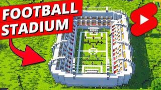 FOOTBALL STADIUM in Minecraft #Shorts Timelapse
