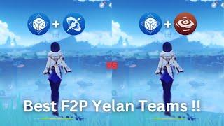 Best F2P Teams for Yelan!! Mono Hydro or National?? [ Genshin Impact ]