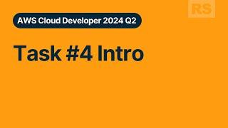 AWS Cloud Developer Task 4 Integration with DynamoDB