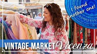 SPRING VINTAGE MARKET in Italy + Amazing Haul! | Sunday at the Flea Market in Vicenza