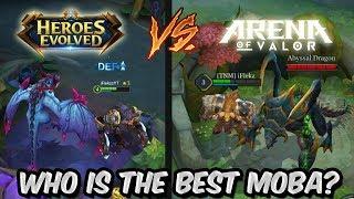 HEROES EVOLVED vs ARENA OF VALOR! WHO IS THE BEST MOBA GAME?