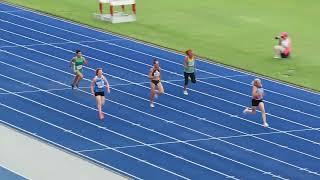 100m 60-69 Women Final, Pan Pacs Masters Games, SAF 8 November 2024