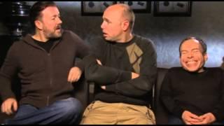 Ricky Gervais, Karl Pilkington and Warwick Davis - An Idiot Abroad 3 interview part 1