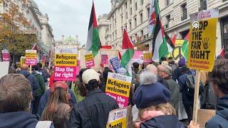 Far-right and anti-racists hold opposing demonstrations in London