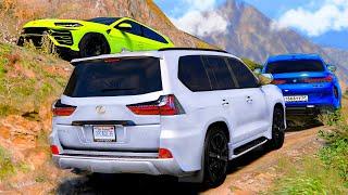 РЕАЛЬНАЯ ЖИЗНЬ В GTA 5 - ПРОВЕРКА LEXUS LX570, BMW X6M И LAMBORGHINI URUS НА ПРОХОДИМОСТЬ! ВОТЕР