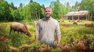 Une FERME 100% AUTONOME en EAU, VIANDE, LÉGUMES, plantes aromatiques et perpétuelles