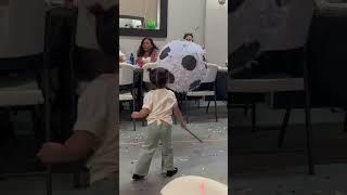 Hitting the piñata  #youtube #followus #highlights #cute