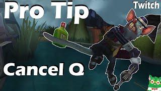 Q cancel Twitch SUPERR high elo trick! wackaflcka quicktip